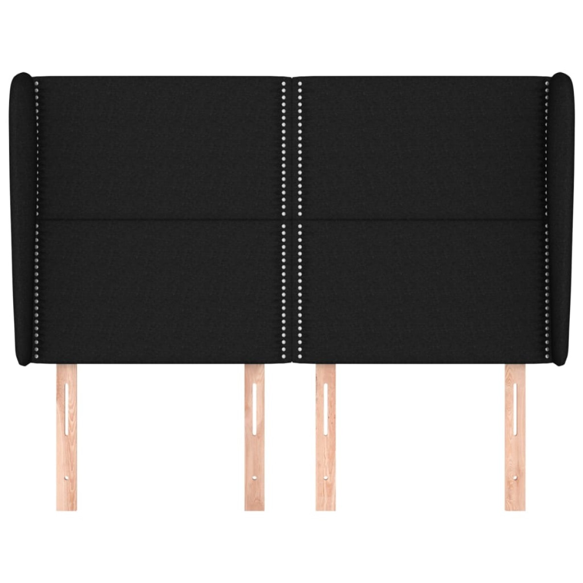 vidaXL Κεφαλάρι με Πτερύγια Μαύρο 147x23x118/128 εκ. Υφασμάτινο
