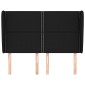 vidaXL Κεφαλάρι με Πτερύγια Μαύρο 147x23x118/128 εκ. Υφασμάτινο