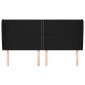vidaXL Κεφαλάρι με Πτερύγια Μαύρο 203x23x118/128 εκ. Υφασμάτινο