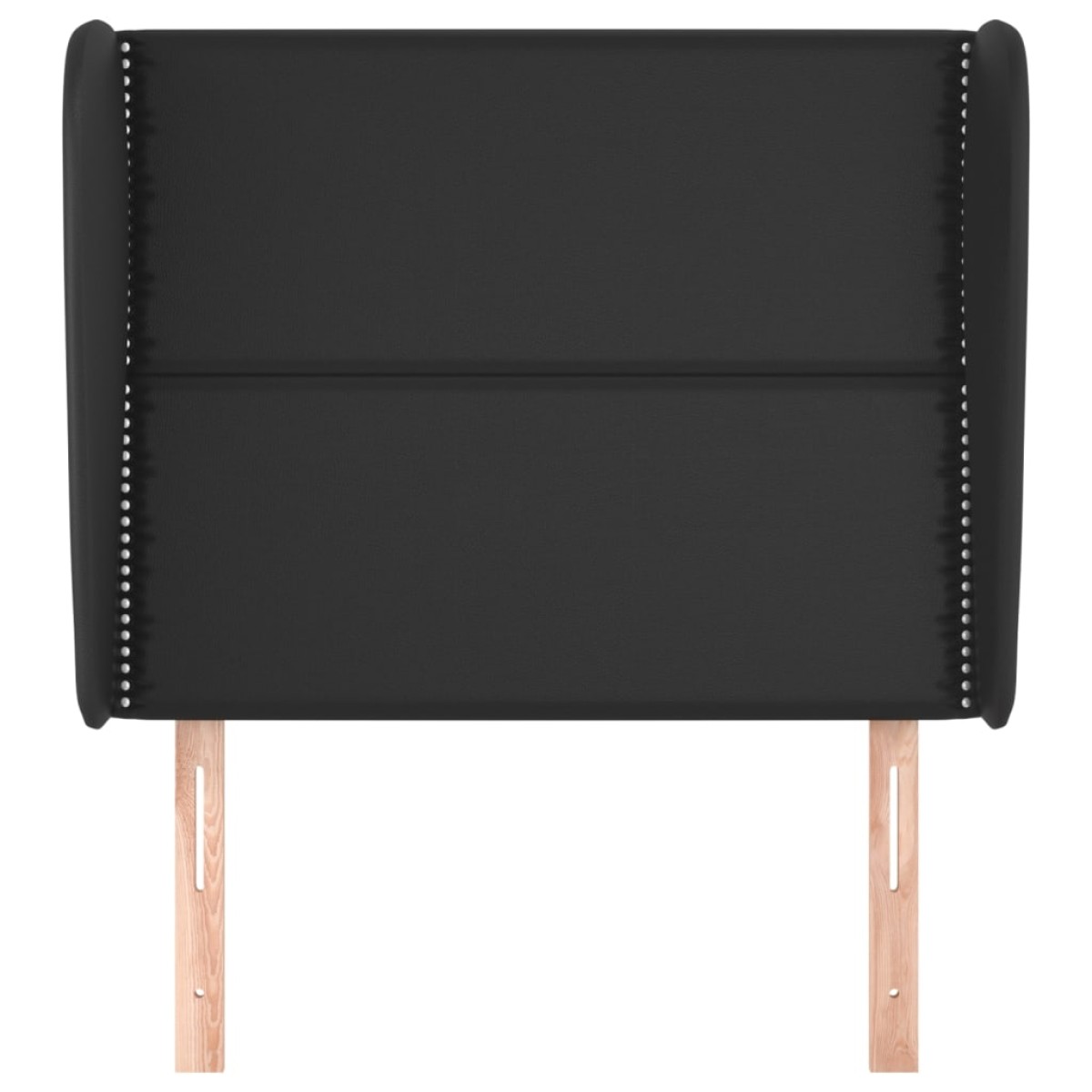 vidaXL Κεφαλάρι με Πτερύγια Μαύρο 103x23x118/128 εκ. Συνθετικό Δέρμα