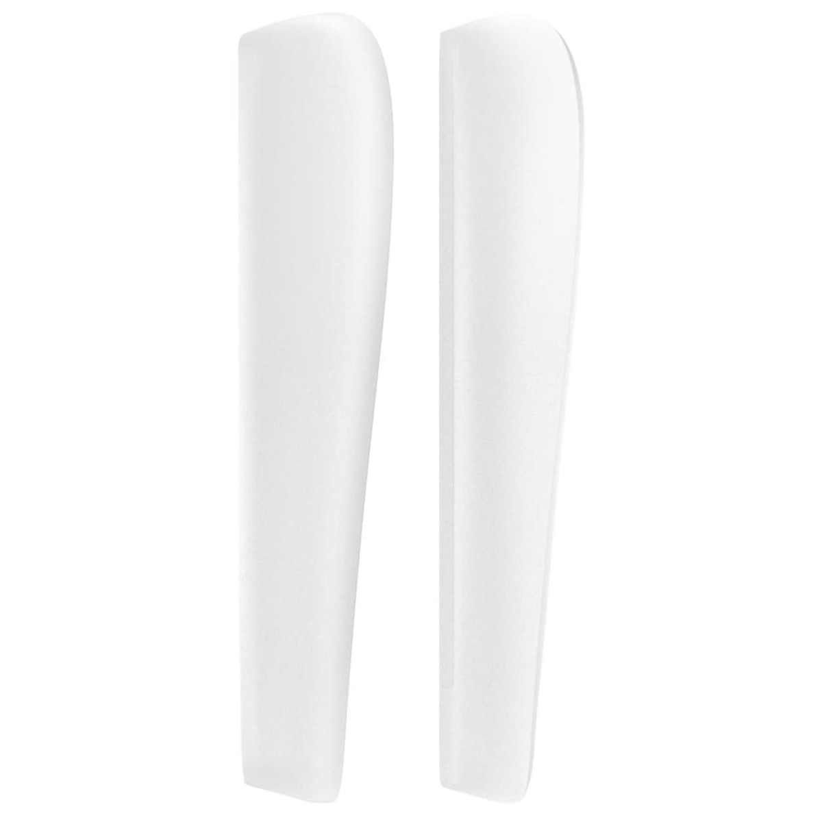 vidaXL Κεφαλάρι με Πτερύγια Λευκό 203x23x118/128 εκ. Συνθ. Δέρμα
