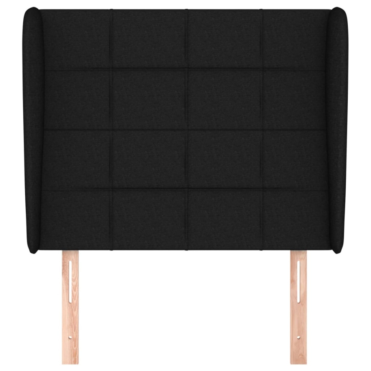 vidaXL Κεφαλάρι με Πτερύγια Μαύρο 93 x 23 x 118/128 εκ. Υφασμάτινο