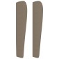 vidaXL Κεφαλάρι με Πτερύγια Taupe 93 x 23 x 118/128 εκ. Υφασμάτινο