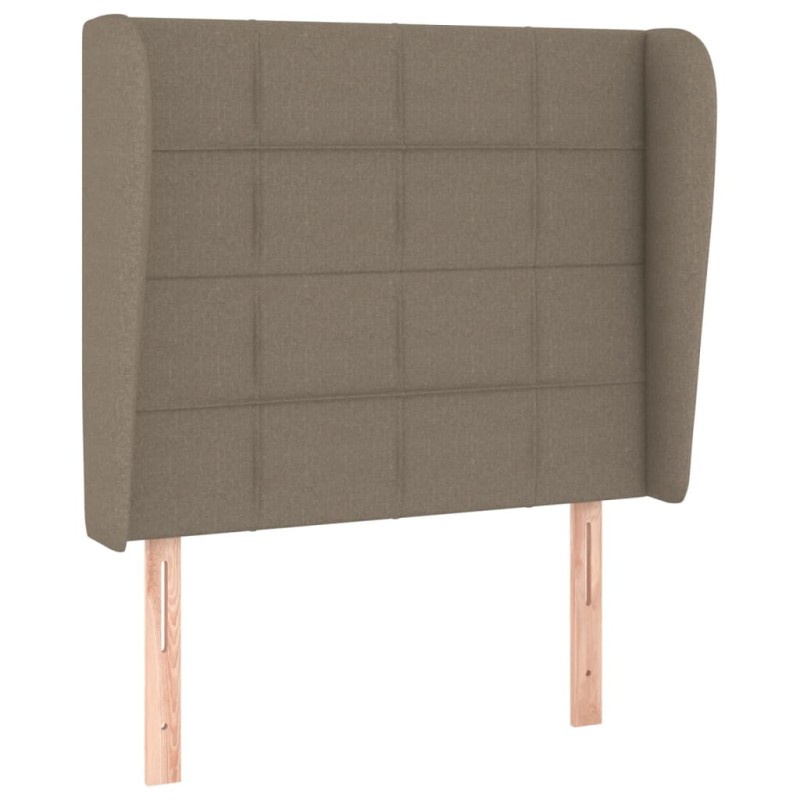 vidaXL Κεφαλάρι με Πτερύγια Taupe 103x23x118/128 εκ. Υφασμάτινο