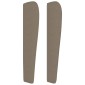 vidaXL Κεφαλάρι με Πτερύγια Taupe 103x23x118/128 εκ. Υφασμάτινο