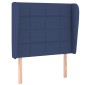 vidaXL Κεφαλάρι με Πτερύγια Μπλε 103x23x118/128 εκ. Υφασμάτινο