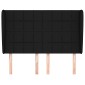 vidaXL Κεφαλάρι με Πτερύγια Μαύρο 147x23x118/128 εκ. Υφασμάτινο