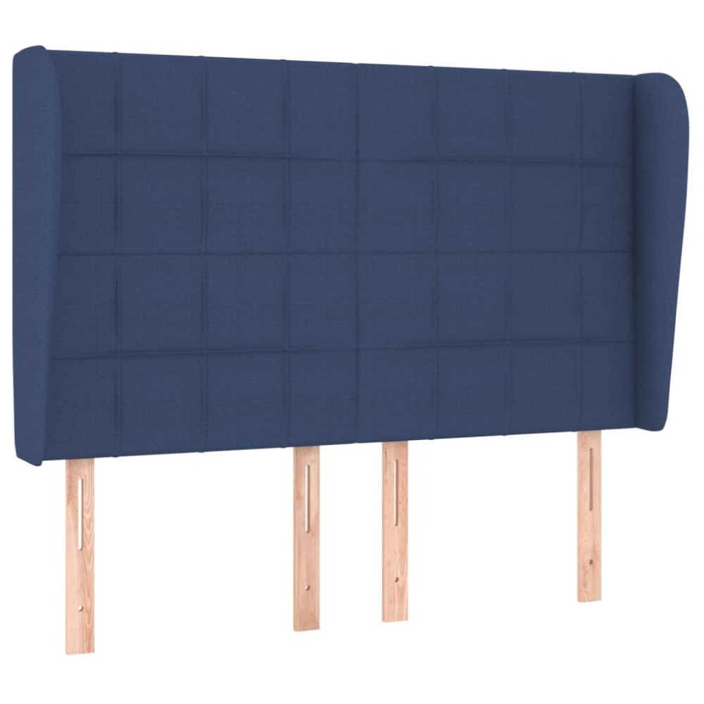 vidaXL Κεφαλάρι με Πτερύγια Μπλε 147x23x118/128 εκ. Υφασμάτινο