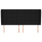 vidaXL Κεφαλάρι με Πτερύγια Μαύρο 163x23x118/128 εκ. Υφασμάτινο