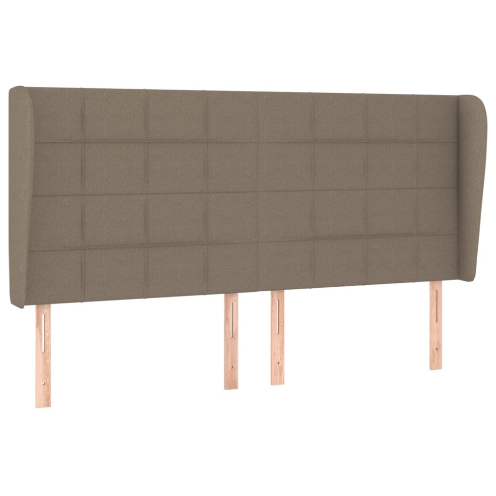 vidaXL Κεφαλάρι με Πτερύγια Taupe 163x23x118/128 εκ. Υφασμάτινο