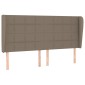 vidaXL Κεφαλάρι με Πτερύγια Taupe 163x23x118/128 εκ. Υφασμάτινο