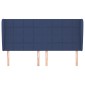 vidaXL Κεφαλάρι με Πτερύγια Μπλε 163x23x118/128 εκ. Υφασμάτινο