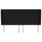 vidaXL Κεφαλάρι με Πτερύγια Μαύρο 183x23x118/128 εκ. Υφασμάτινο
