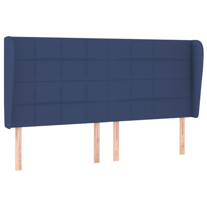 vidaXL Κεφαλάρι με Πτερύγια Μπλε 183x23x118/128 εκ. Υφασμάτινο