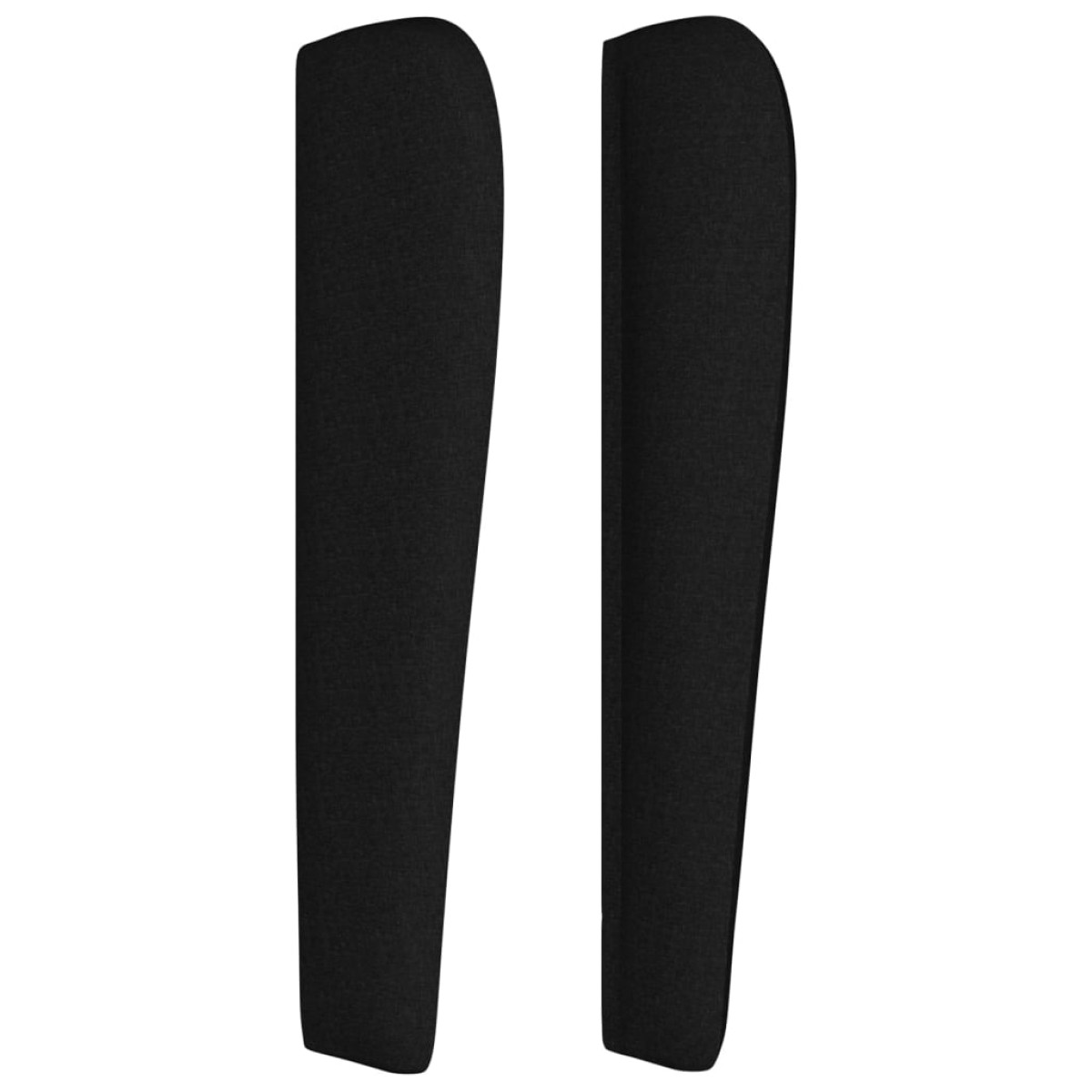 vidaXL Κεφαλάρι με Πτερύγια Μαύρο 203x23x118/128 εκ. Υφασμάτινο