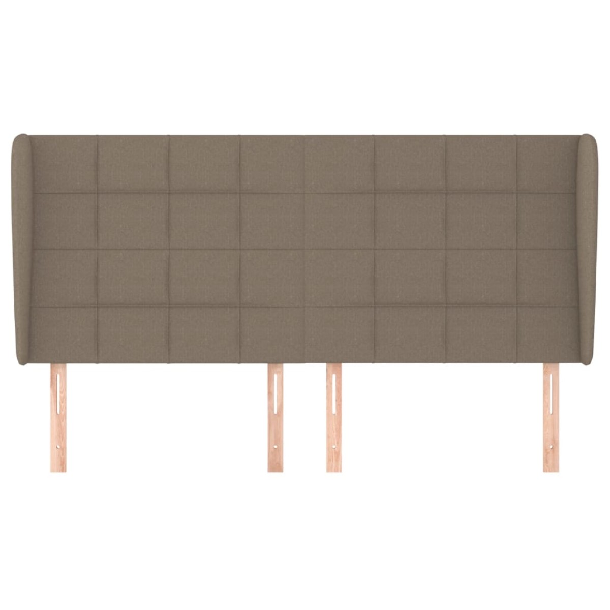 vidaXL Κεφαλάρι με Πτερύγια Taupe 203x23x118/128 εκ. Υφασμάτινο