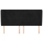 vidaXL Κεφαλάρι με Πτερύγια Μαύρο 183x23x118/128 εκ. Βελούδινο