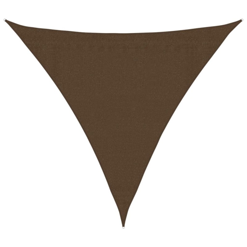 vidaXL Πανί Σκίασης Καφέ 3,6 x 3,6 x 3,6 μ. από HDPE 160 γρ./μ²