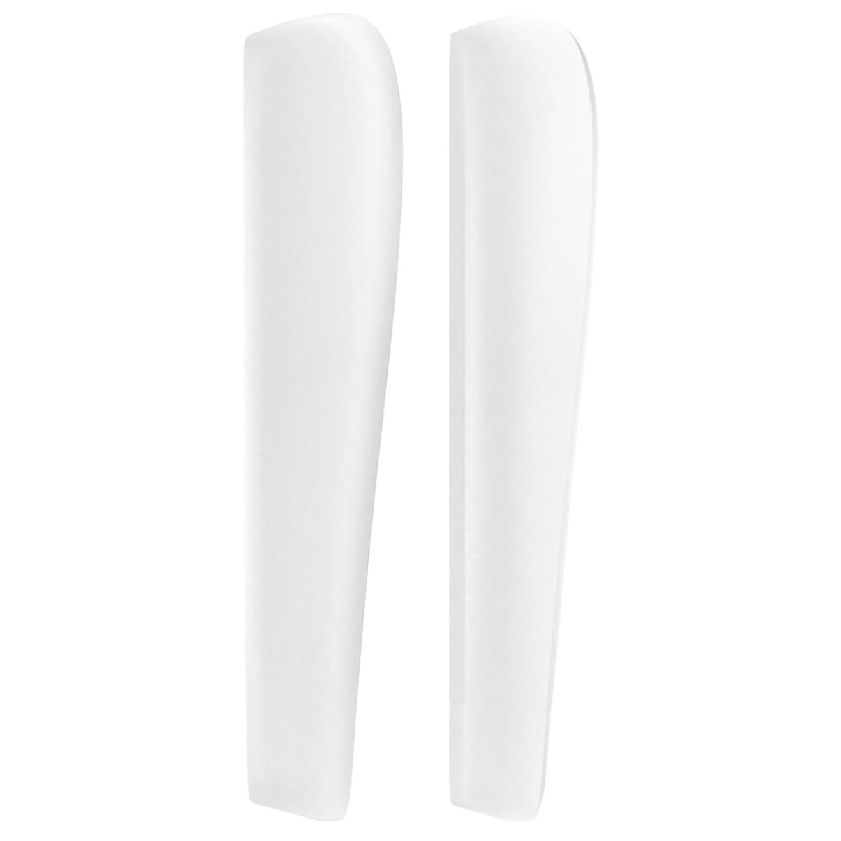 vidaXL Κεφαλάρι με Πτερύγια Λευκό 93x23x118/128 εκ. Συνθετικό Δέρμα