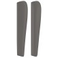 vidaXL Κεφαλάρι με Πτερύγια Γκρι 93x23x118/128 εκ. Συνθετικό Δέρμα