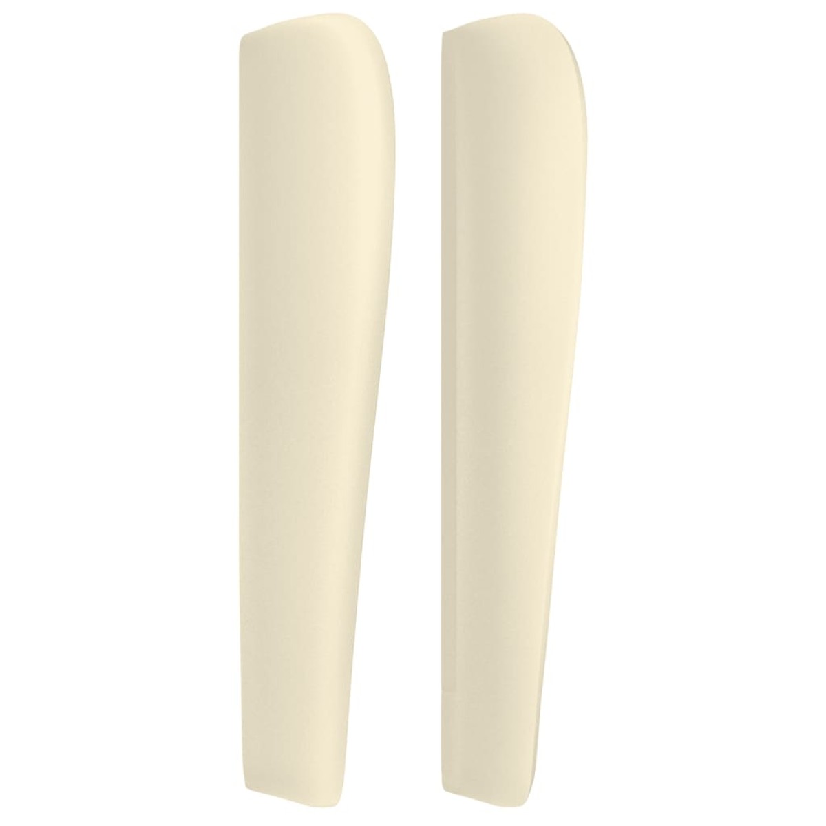 vidaXL Κεφαλάρι με Πτερύγια Κρεμ 103x23x118/128 εκ. Συνθετικό Δέρμα