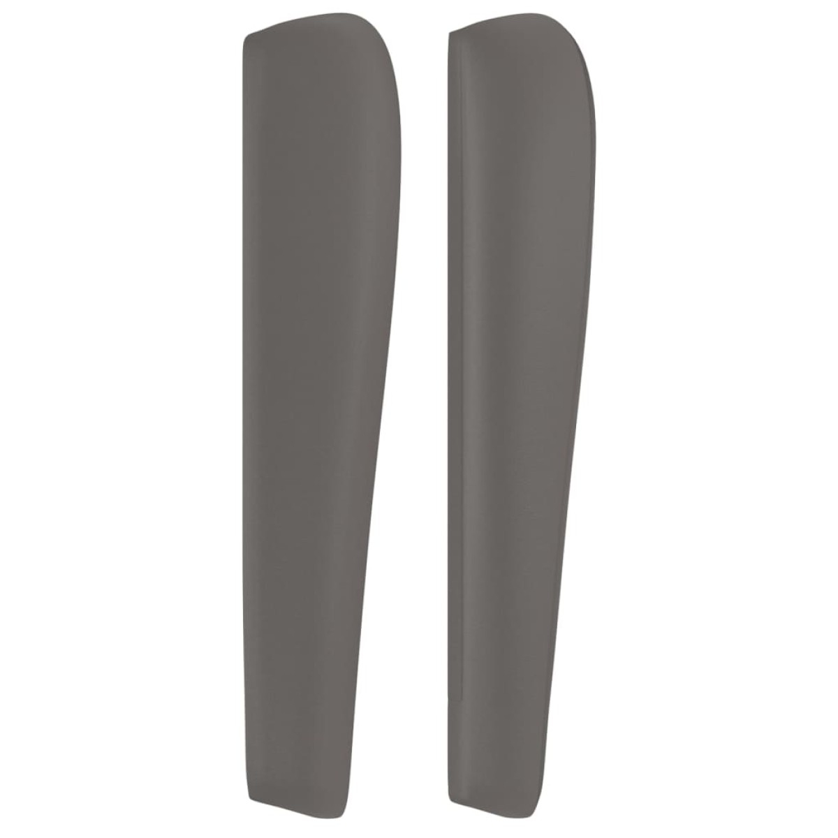 vidaXL Κεφαλάρι με Πτερύγια Γκρι 103x23x118/128 εκ. Συνθετικό Δέρμα