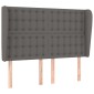 vidaXL Κεφαλάρι με Πτερύγια Γκρι 147x23x118/128 εκ. Συνθετικό Δέρμα
