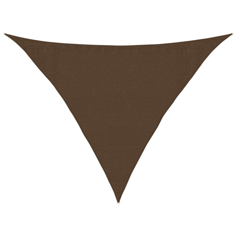 vidaXL Πανί Σκίασης Καφέ 3,5 x 3,5 x 4,9 μ. από HDPE 160 γρ./μ²