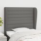 vidaXL Κεφαλάρι με Πτερύγια Σκούρο Γκρι 83x23x118/128 εκ. Υφασμάτινο