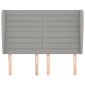 vidaXL Κεφαλάρι με Πτερύγια Ανοιχτό Γκρι 147x23x118/128 εκ. Υφασμάτινο