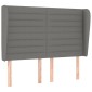 vidaXL Κεφαλάρι με Πτερύγια Σκούρο Γκρι 147x23x118/128 εκ. Υφασμάτινο