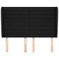 vidaXL Κεφαλάρι με Πτερύγια Μαύρο 147x23x118/128 εκ. Υφασμάτινο