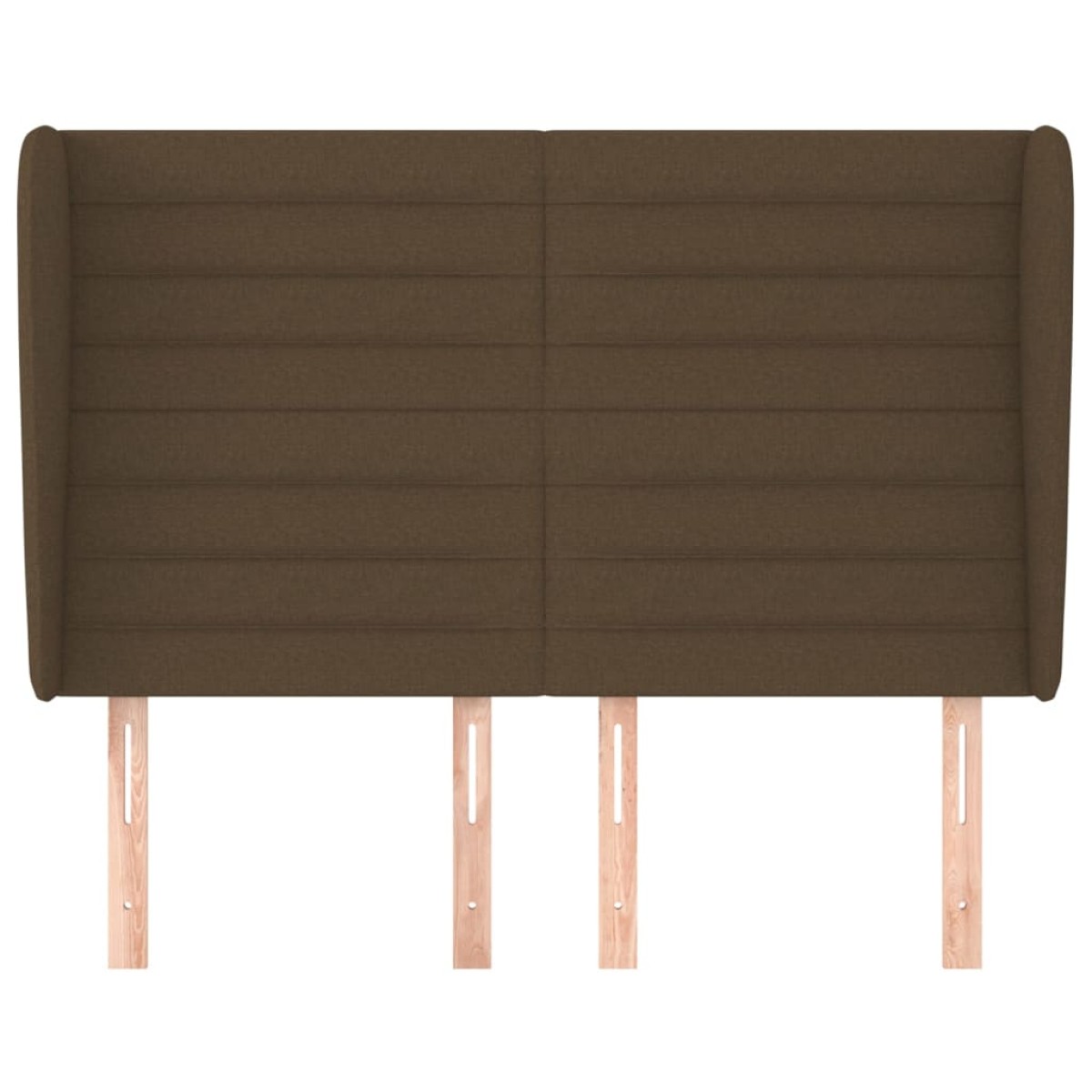 vidaXL Κεφαλάρι με Πτερύγια Σκούρο Καφέ 147x23x118/128 εκ.Υφασμάτινο