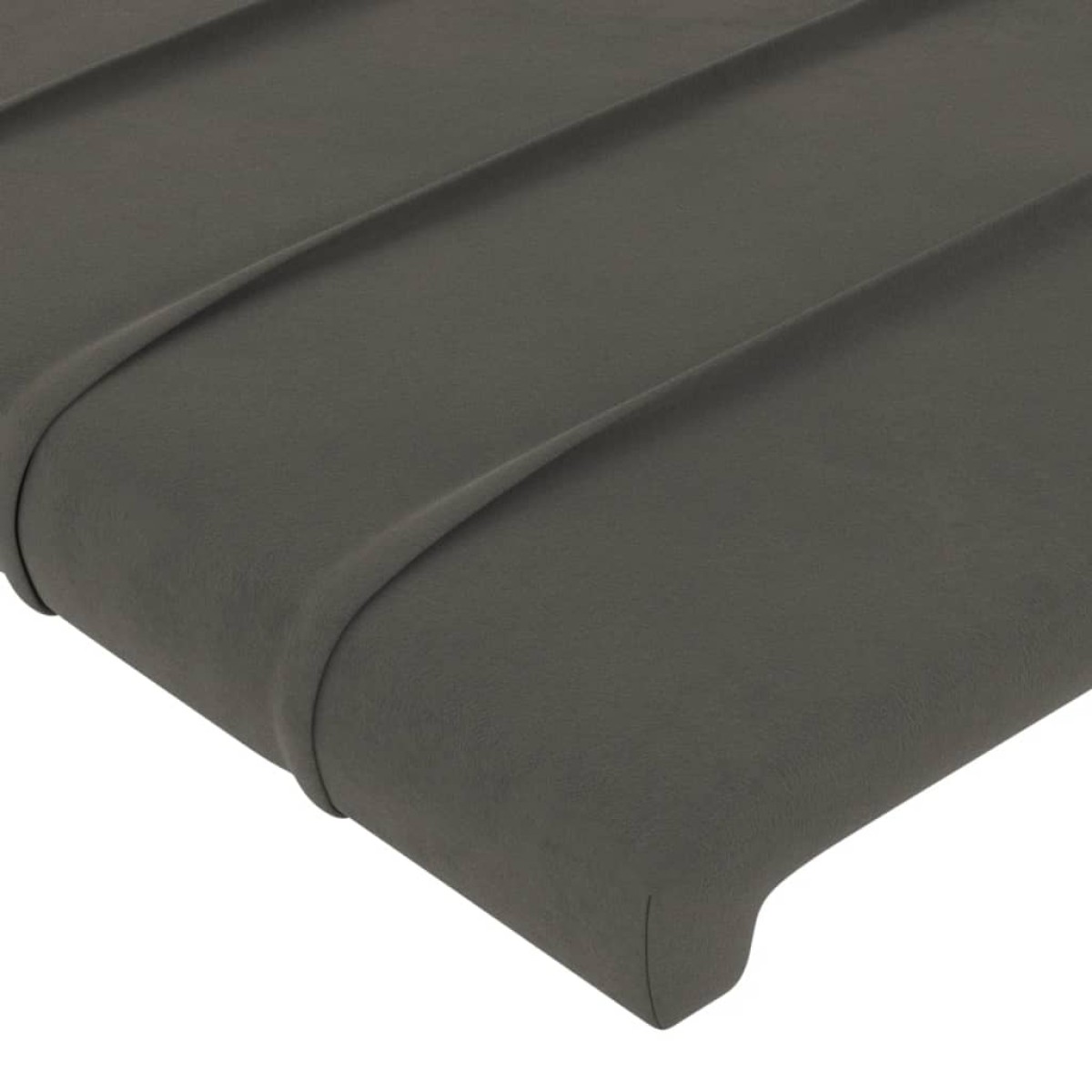 vidaXL Κεφαλάρι με Πτερύγια Σκούρο Γκρι 103x23x118/128 εκ. Βελούδινο