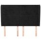 vidaXL Κεφαλάρι με Πτερύγια Μαύρο 147x23x118/128 εκ. Βελούδινο