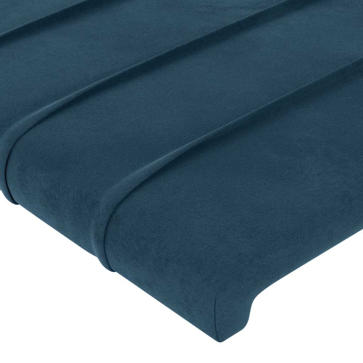 vidaXL Κεφαλάρι με Πτερύγια Σκούρο Μπλε 147x23x118/128 εκ.Βελούδινο