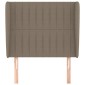 vidaXL Κεφαλάρι με Πτερύγια Taupe 93 x 23 x 118/128 εκ. Υφασμάτινο