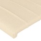 vidaXL Κεφαλάρι με Πτερύγια Κρεμ 93 x 23 x 118/128 εκ. Υφασμάτινο