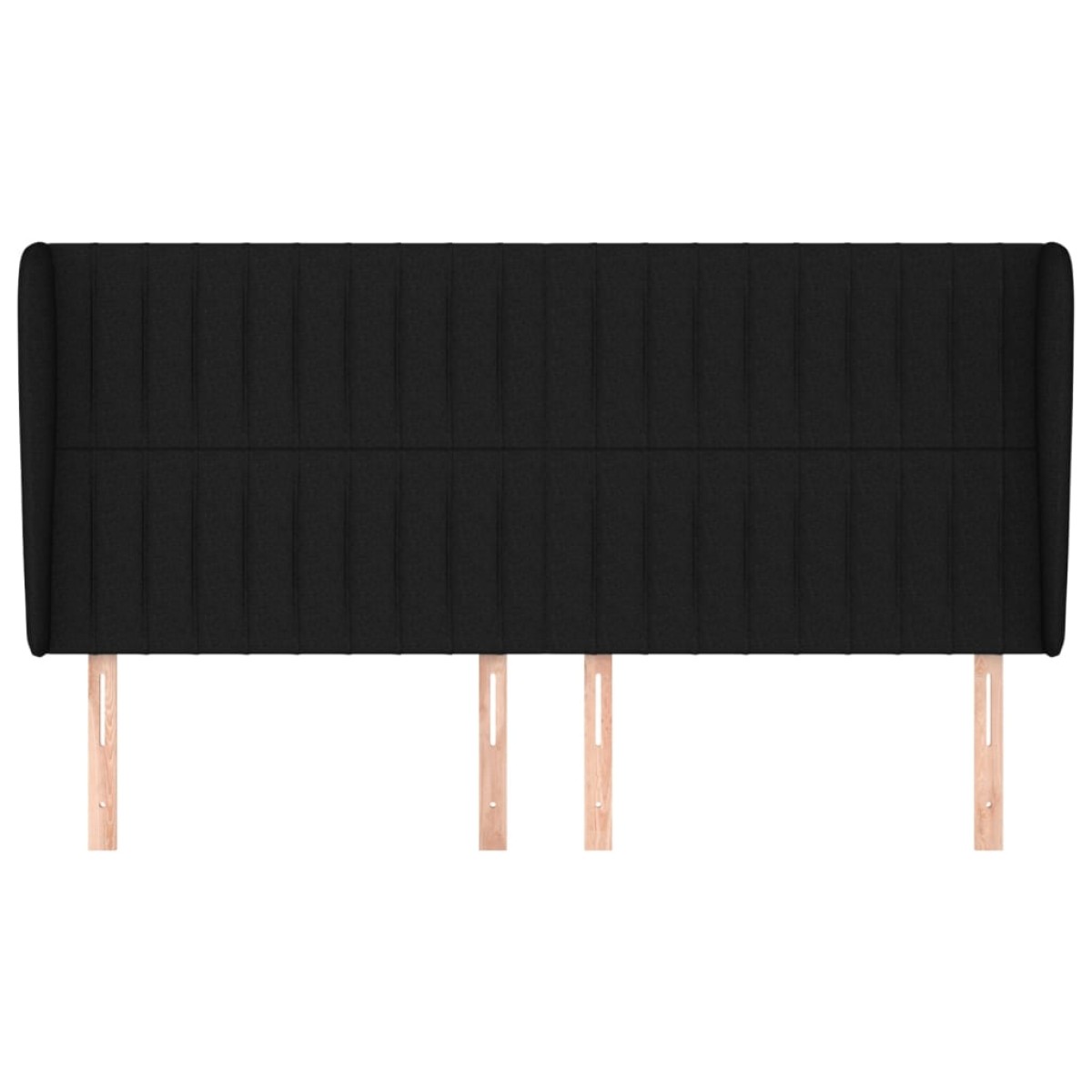 vidaXL Κεφαλάρι με Πτερύγια Μαύρο 183x23x118/128 εκ. Υφασμάτινο