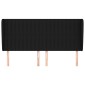 vidaXL Κεφαλάρι με Πτερύγια Μαύρο 183x23x118/128 εκ. Υφασμάτινο