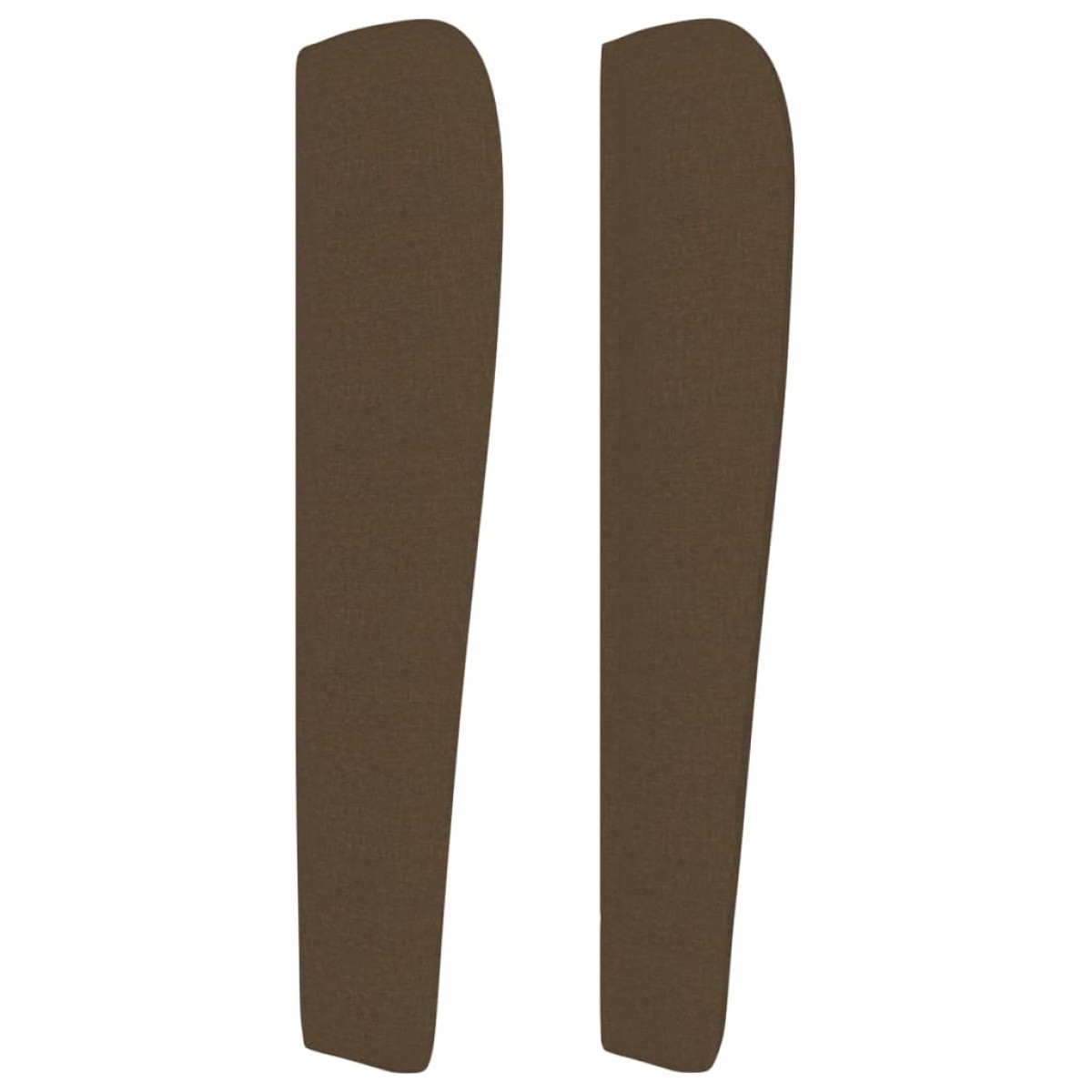 vidaXL Κεφαλάρι με Πτερύγια Σκούρο Καφέ 203x23x118/128 εκ. Υφασμάτινο