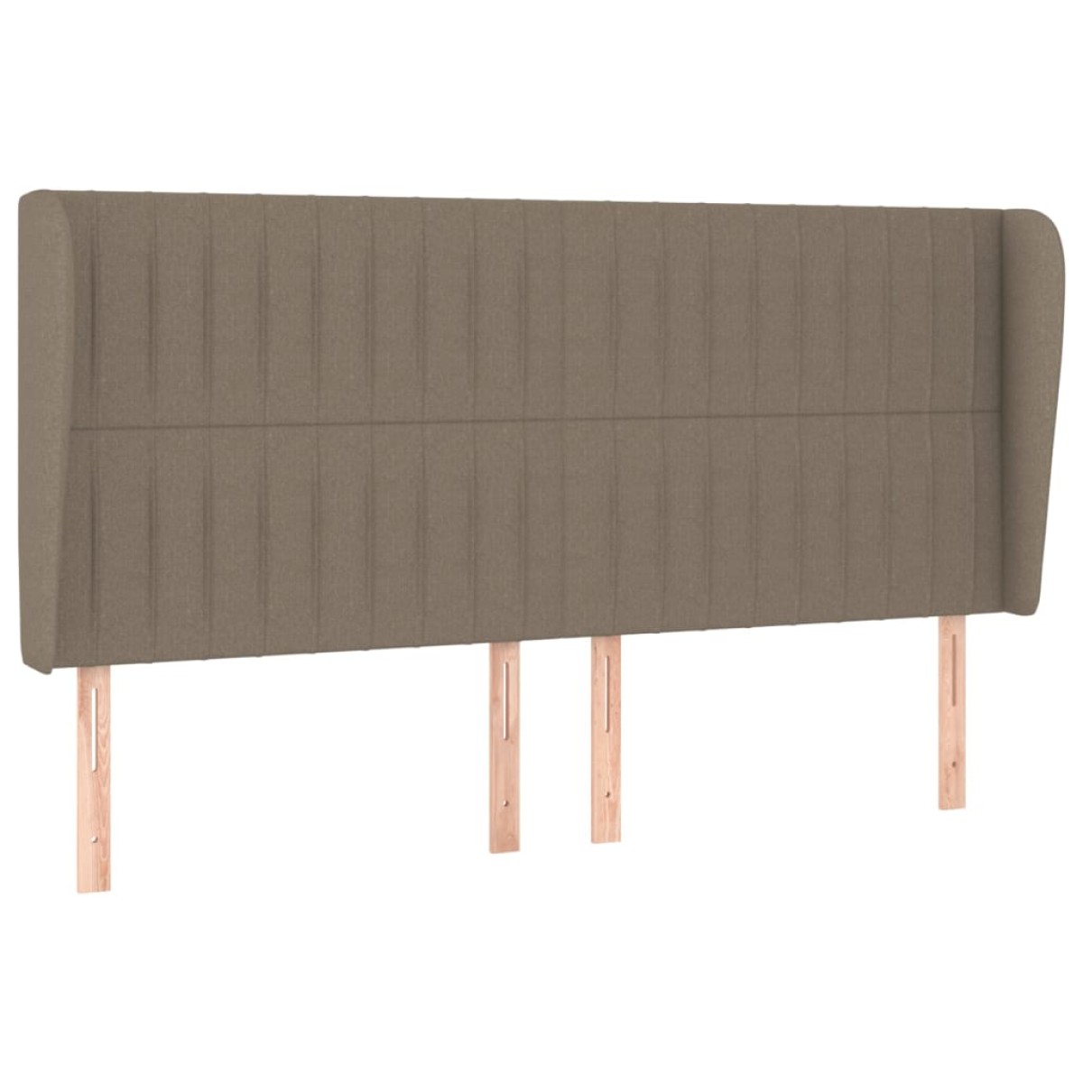 vidaXL Κεφαλάρι με Πτερύγια Taupe 203x23x118/128 εκ. Υφασμάτινο