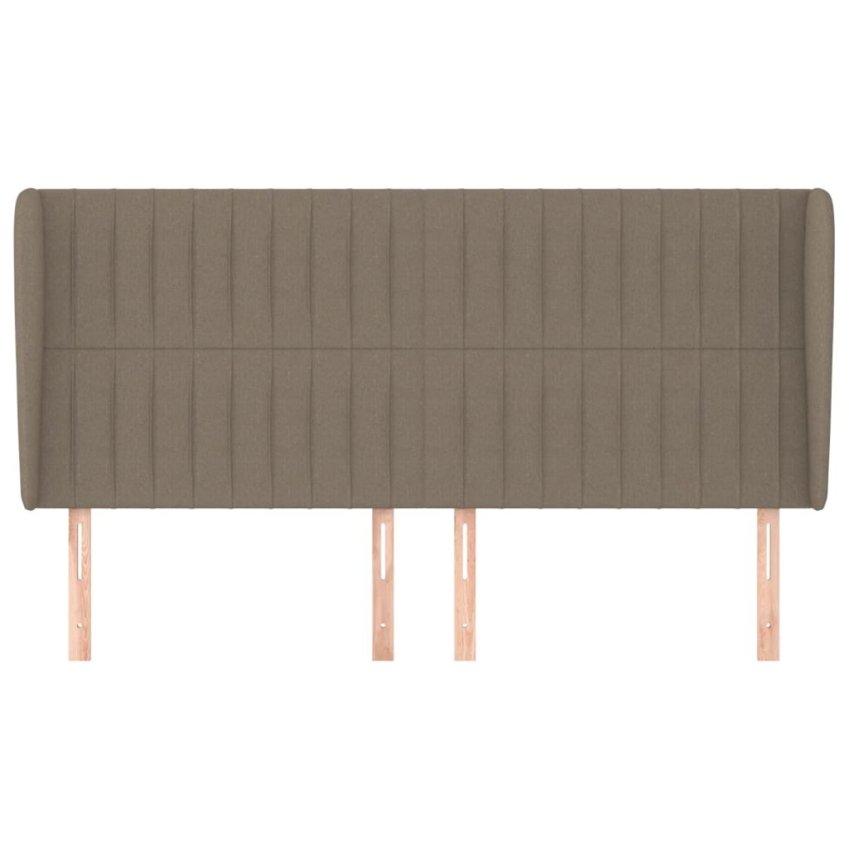 vidaXL Κεφαλάρι με Πτερύγια Taupe 203x23x118/128 εκ. Υφασμάτινο