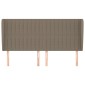 vidaXL Κεφαλάρι με Πτερύγια Taupe 203x23x118/128 εκ. Υφασμάτινο