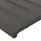 vidaXL Κεφαλάρι με Πτερύγια Σκούρο Γκρι 103x23x118/128 εκ. Βελούδινο