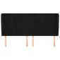 vidaXL Κεφαλάρι με Πτερύγια Μαύρο 163x23x118/128 εκ. Βελούδινο