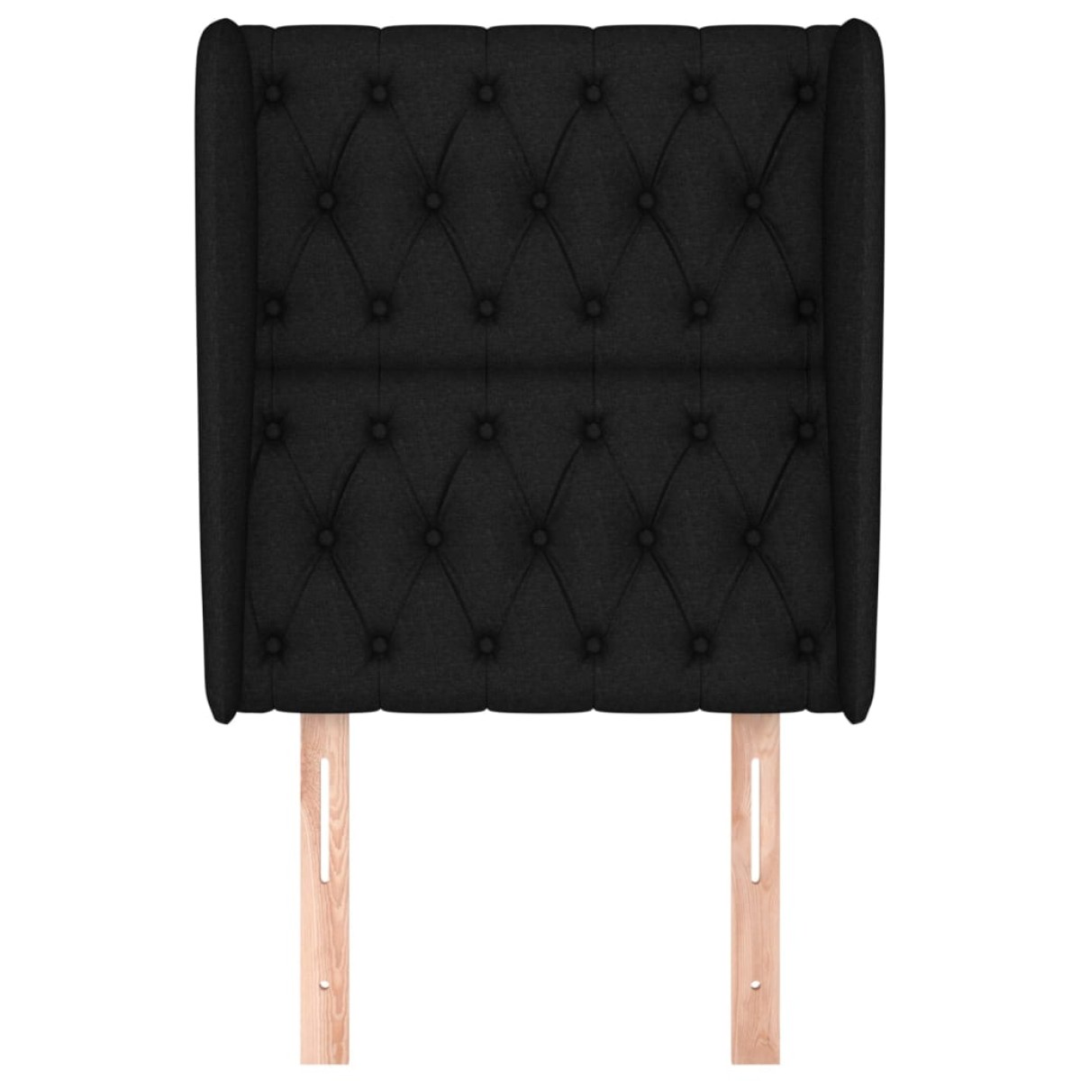 vidaXL Κεφαλάρι με Πτερύγια Μαύρο 83x23x118/128 εκ. Υφασμάτινο