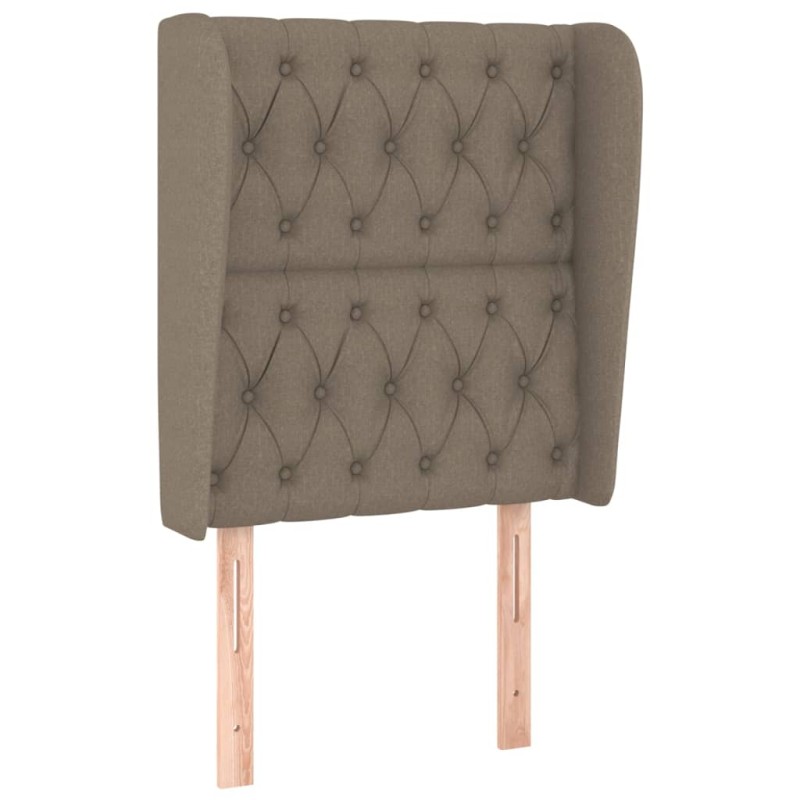 vidaXL Κεφαλάρι με Πτερύγια Taupe 83x23x118/128 εκ. Υφασμάτινο
