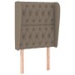 vidaXL Κεφαλάρι με Πτερύγια Taupe 83x23x118/128 εκ. Υφασμάτινο