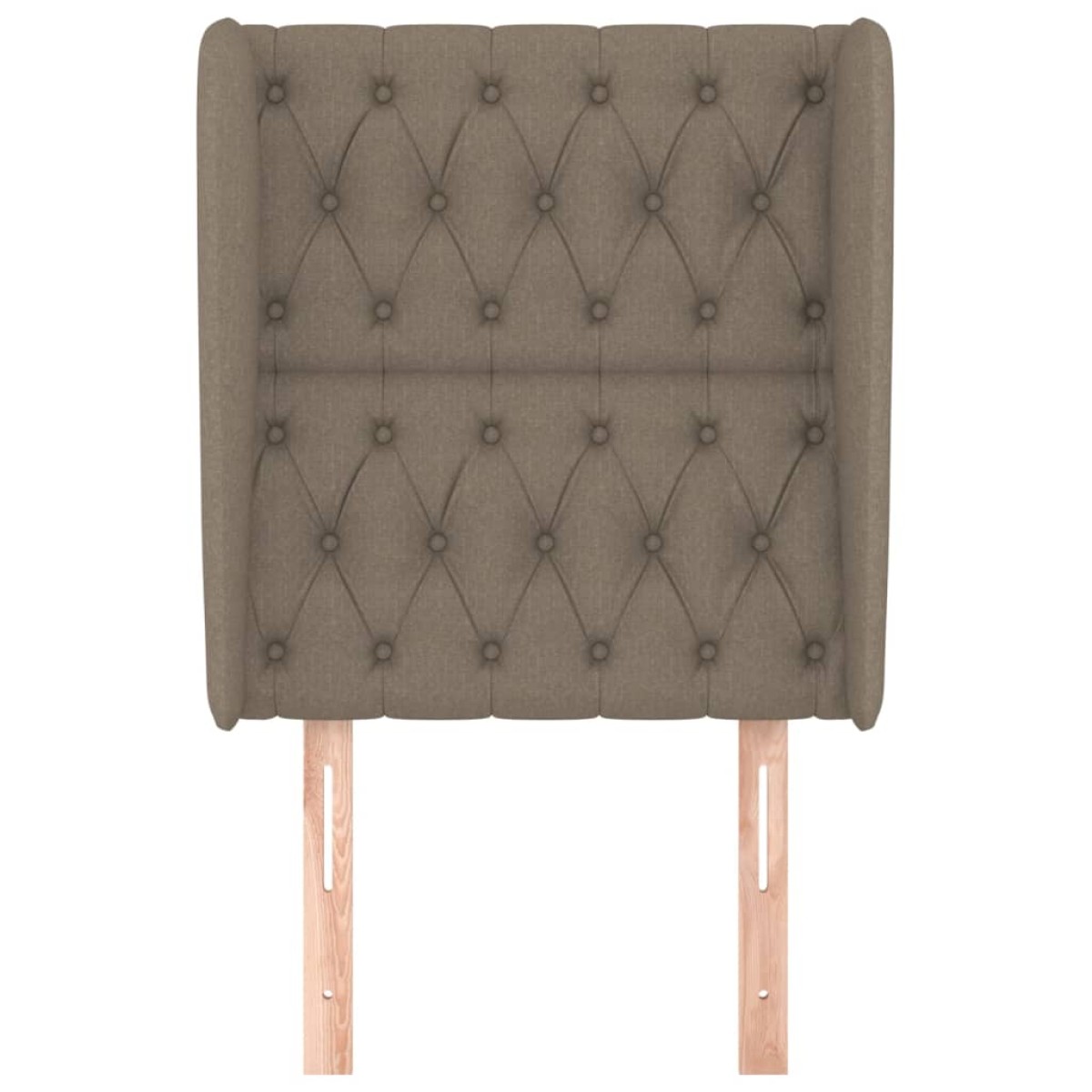 vidaXL Κεφαλάρι με Πτερύγια Taupe 83x23x118/128 εκ. Υφασμάτινο